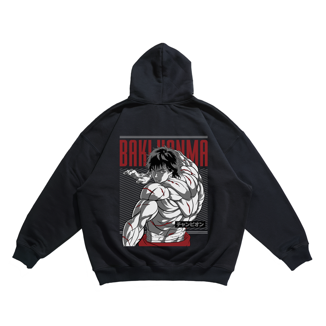 Baki Hanma - Oversize Hoodie Backprint