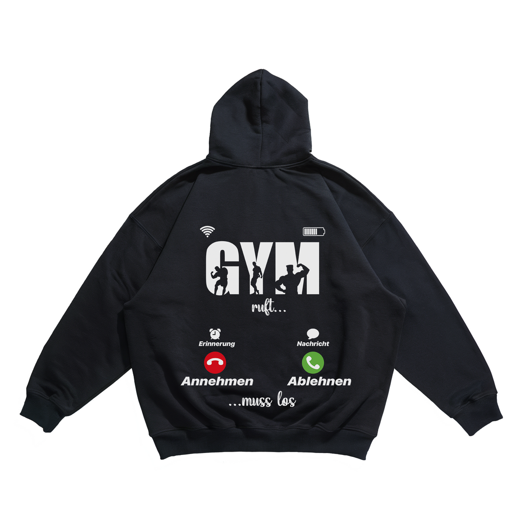 Gym ruft - Oversize Hoodie Backprint