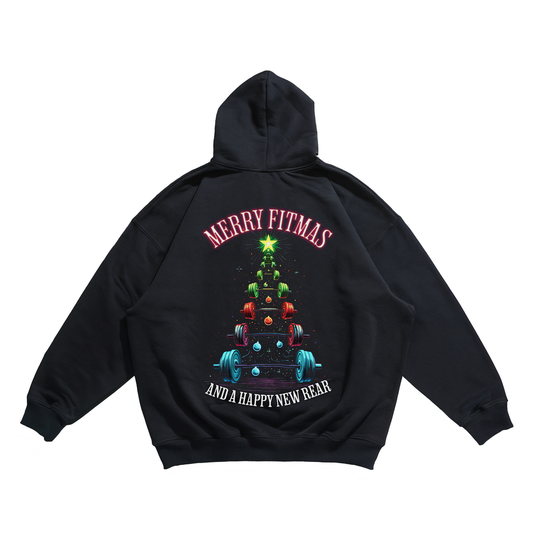 Merry Fitmas - Oversize Hoodie Backprint