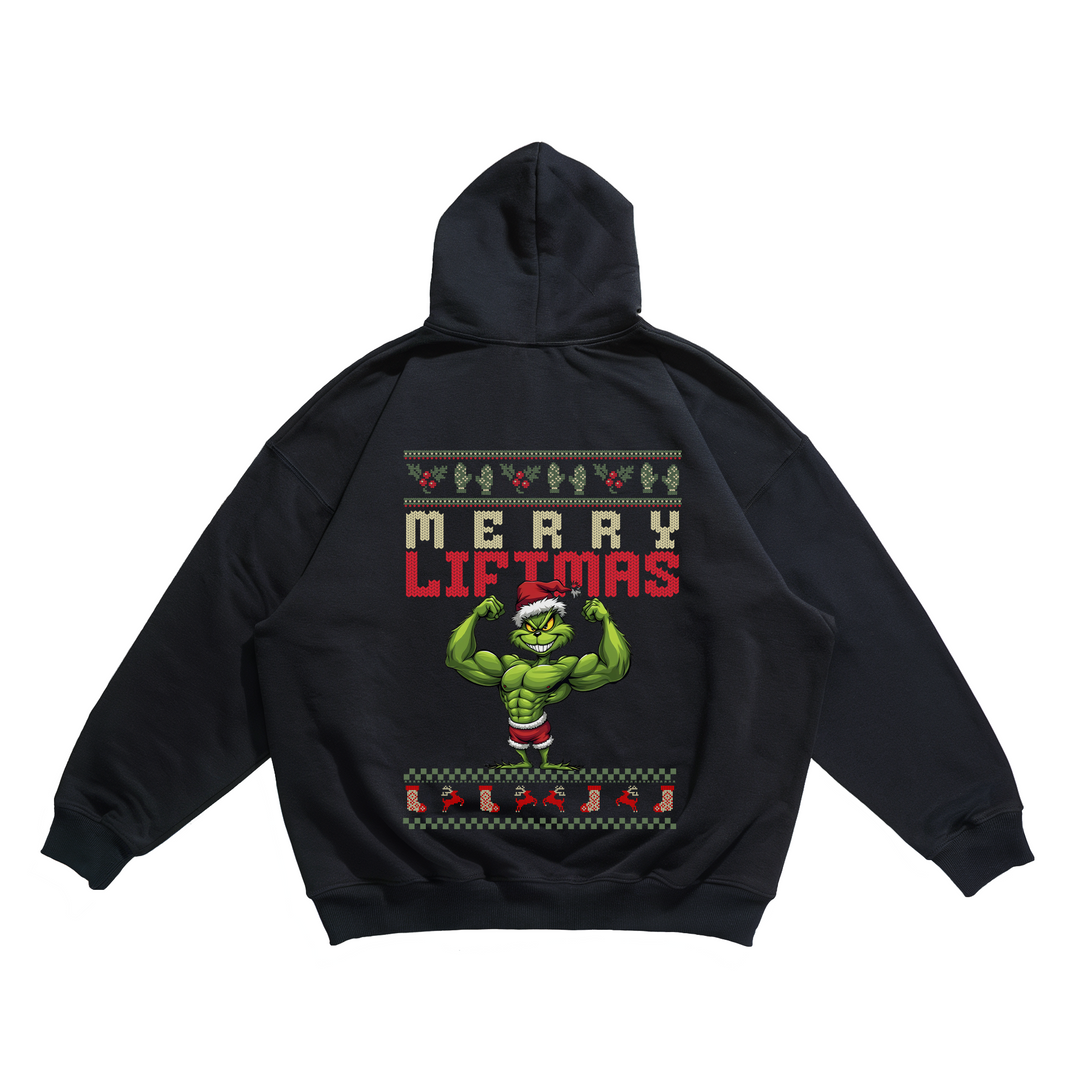 Merry Liftmas - Oversize Hoodie Backprint