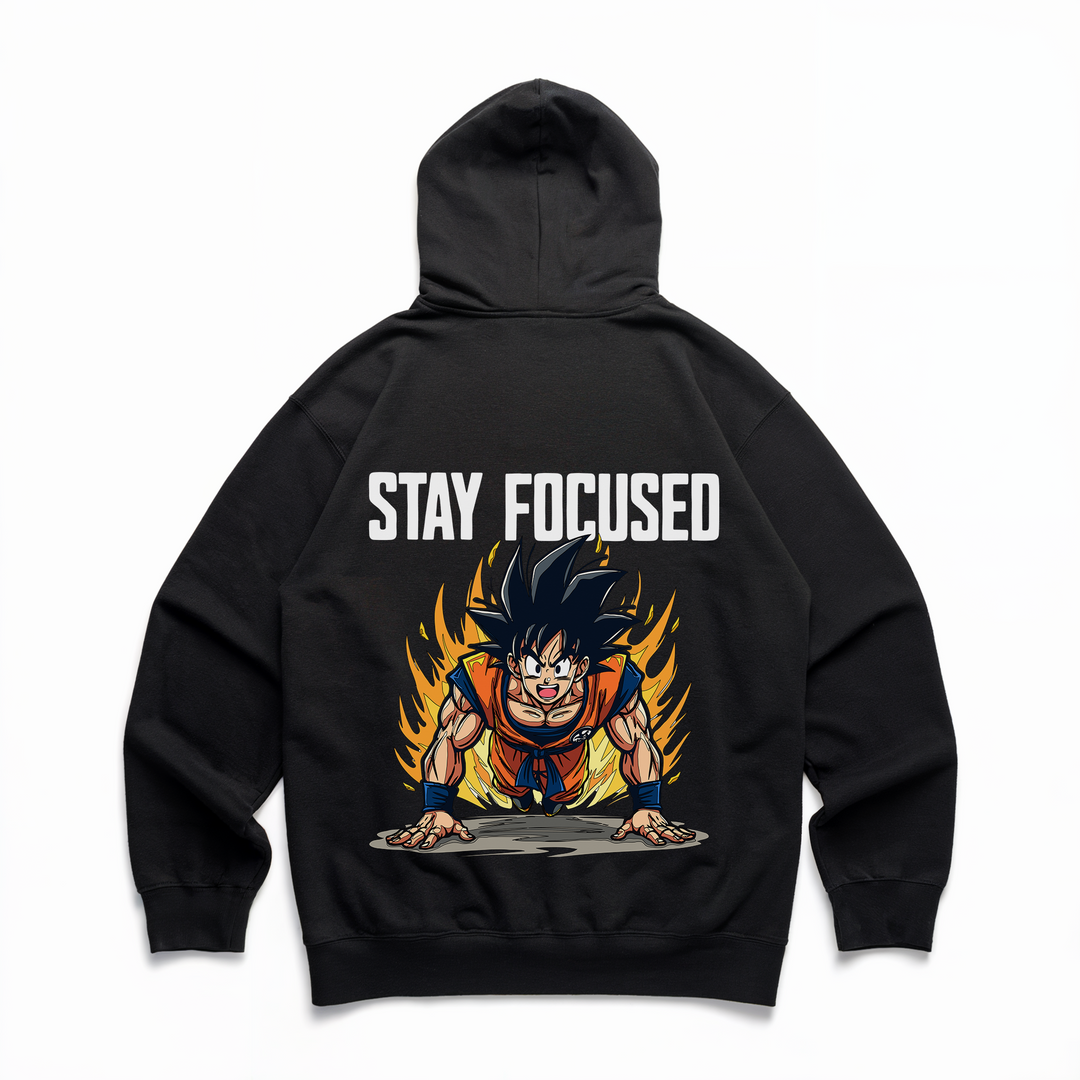 Stay Focused - Premium Hoodie Backprint