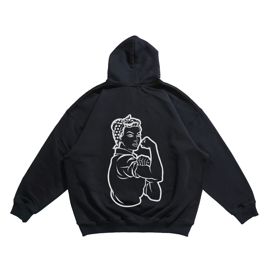 Strong Woman - Oversize Hoodie Backprint
