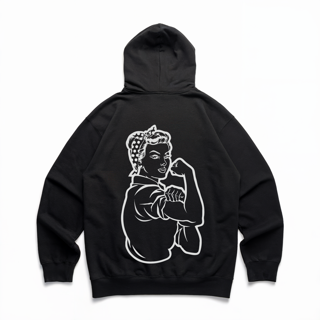 Strong Woman - Premium Hoodie Backprint