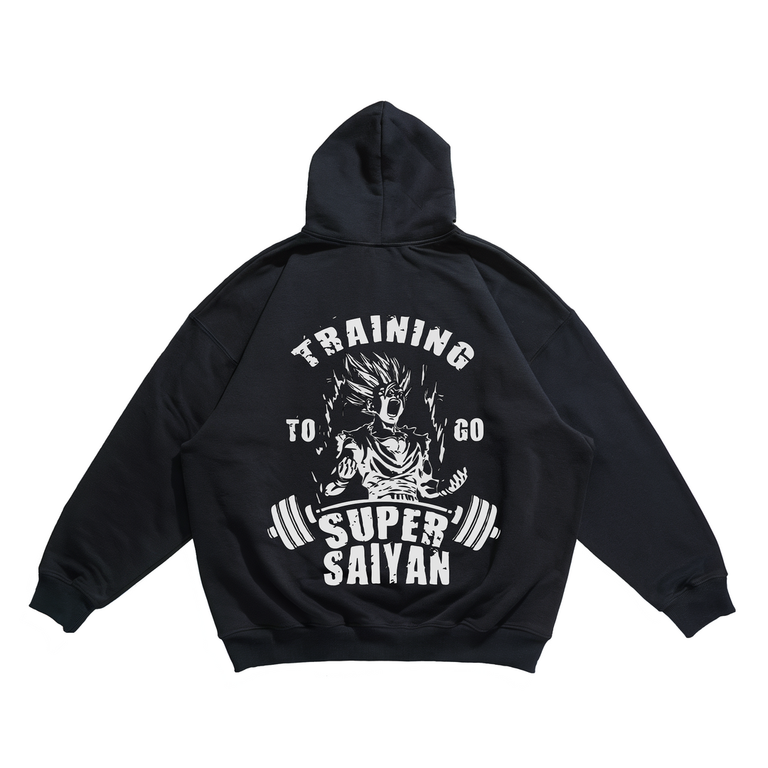 Training to Go Super Saiyan - Oversize Hoodie Backprint