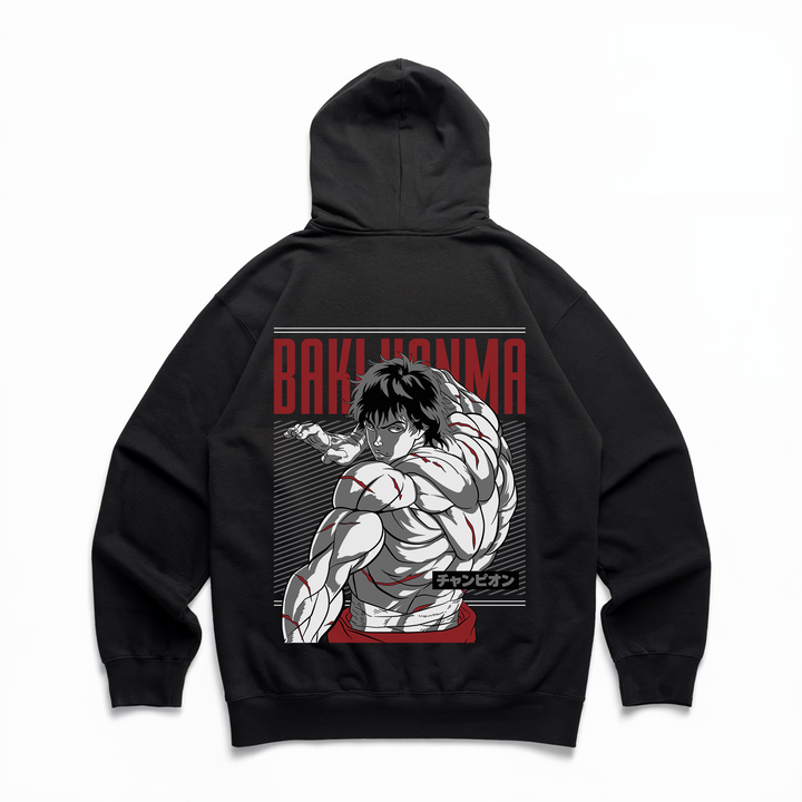Baki - Premium Hoodie Backprint