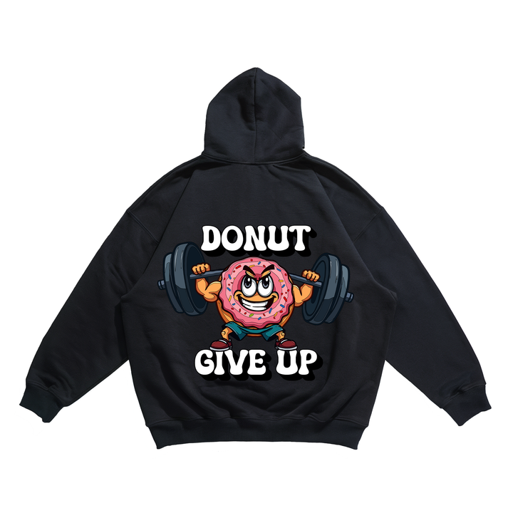 Donut giveup - Oversize Hoodie Backprint