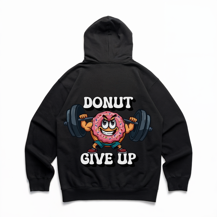 Donut giveup - Premium Hoodie Backprint