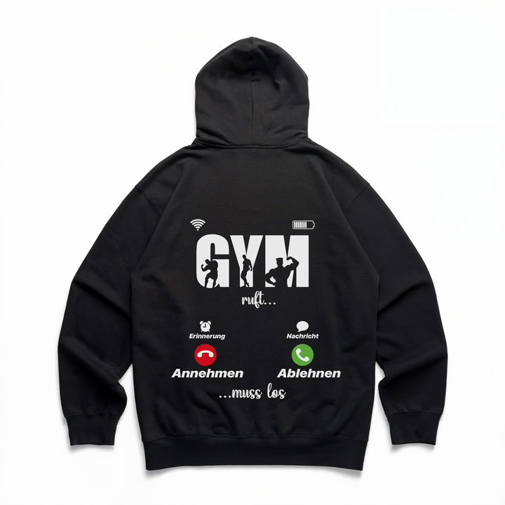 Gym ruft - Premium Hoodie Backprint