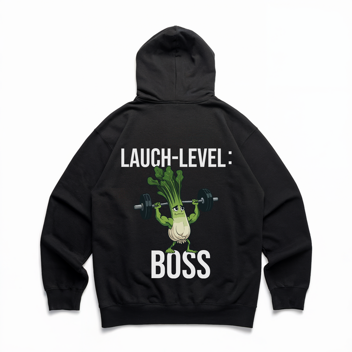 Lauch-Level: Boss - Premium Hoodie Backprint