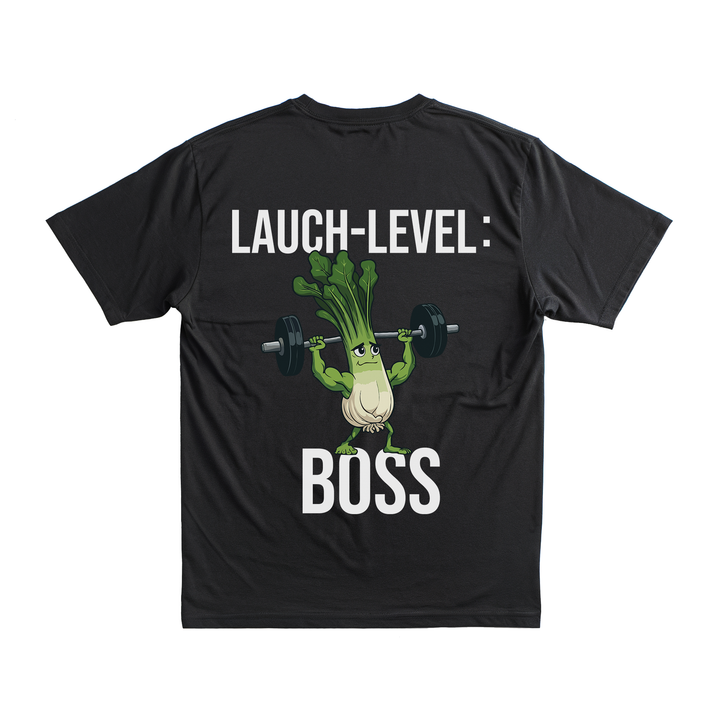 Lauch-Level: Boss - Premium Shirt Backprint