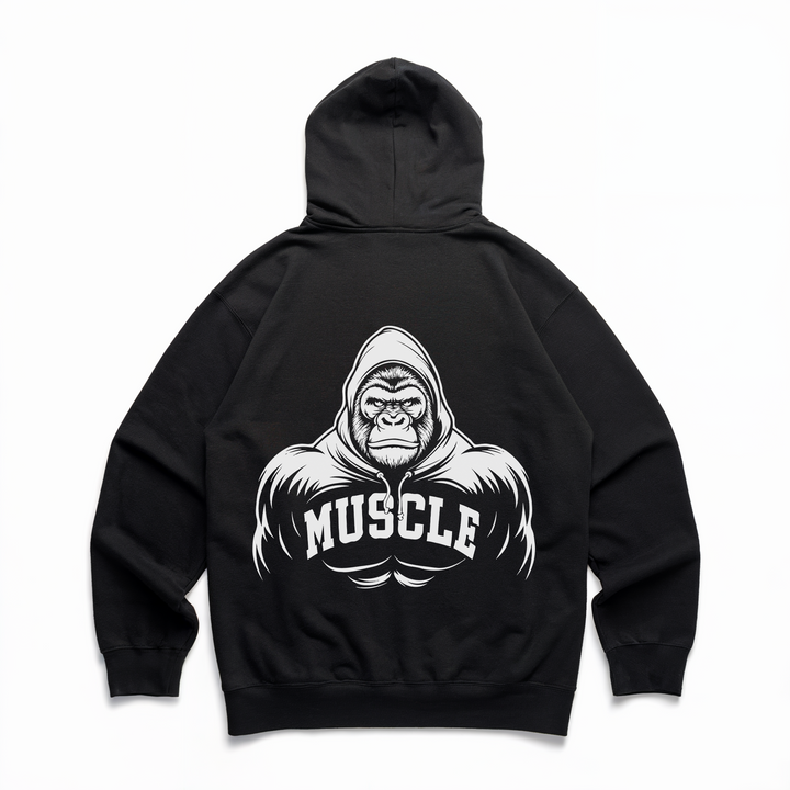 Muscle Gorilla - Premium Hoodie Backprint