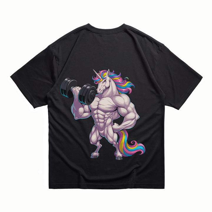 Muscle Unicorn - Oversize Shirt Backprint