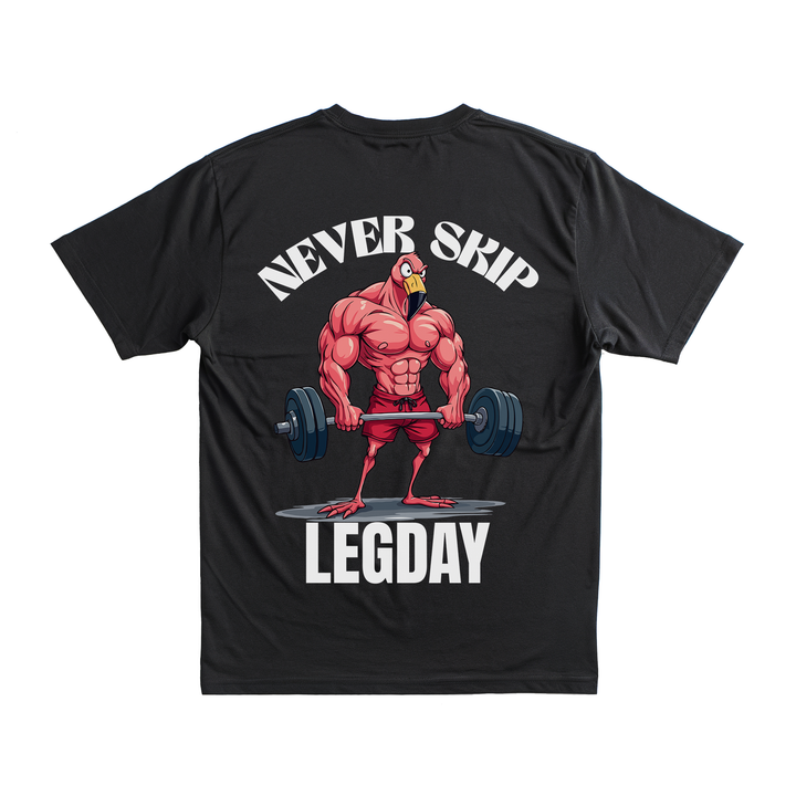 Never Skip Legday - Premium Shirt Backprint