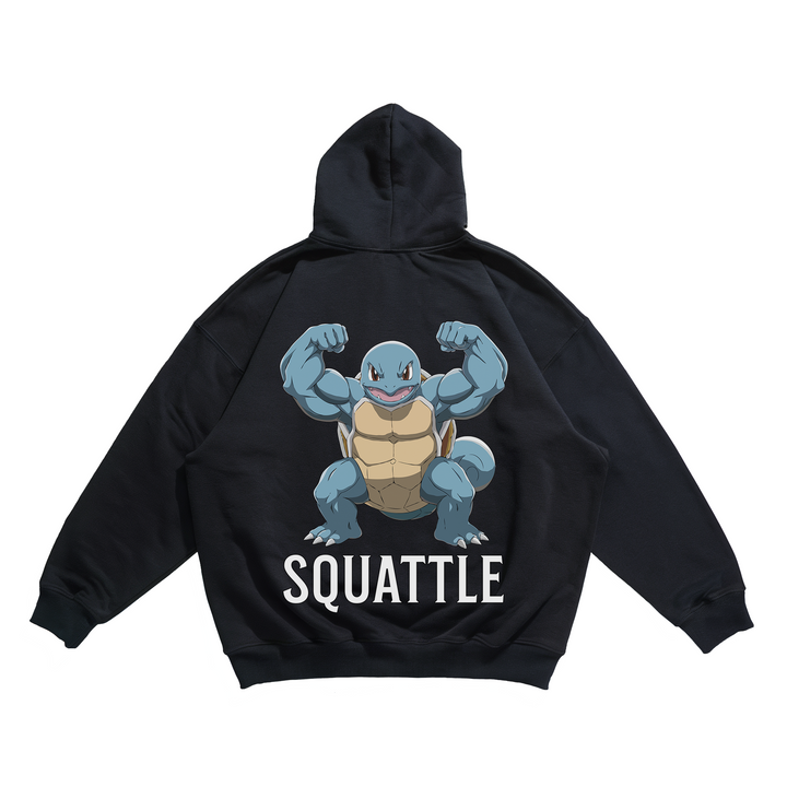 SQUATTLE - Oversize Hoodie Backprint