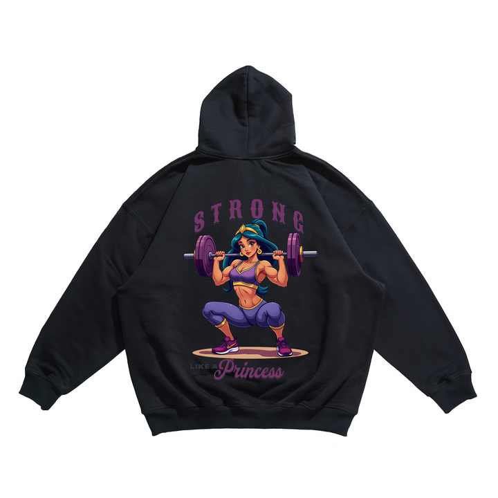 Strong like a Princess - Oversize Hoodie Backprint