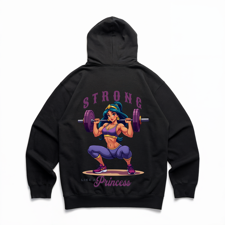 Strong like a Princess -  Premium Hoodie Backprint