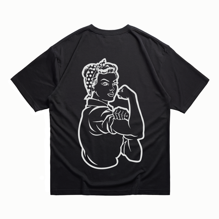Strong Woman - Oversize Shirt Backprint