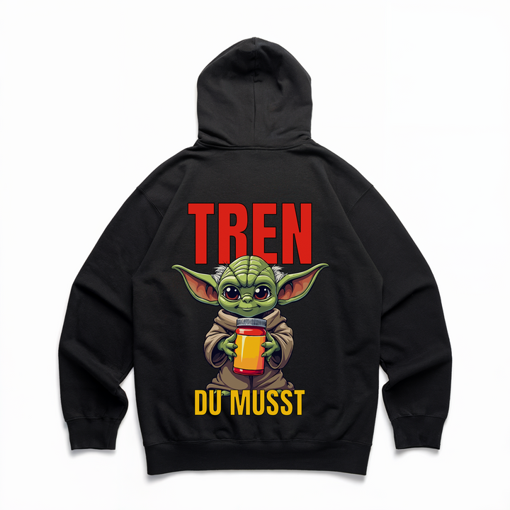 Tren Du Musst - Premium Hoodie Backprint