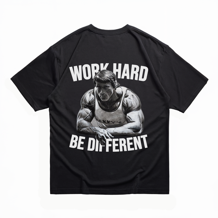 Work Hard - Oversize Shirt Backprint