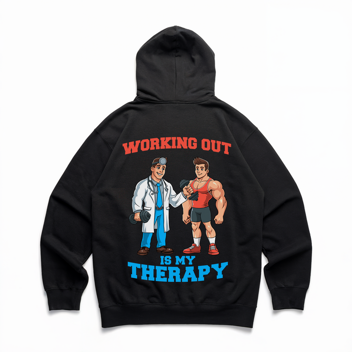 Working Out - Premium Hoodie Backprint