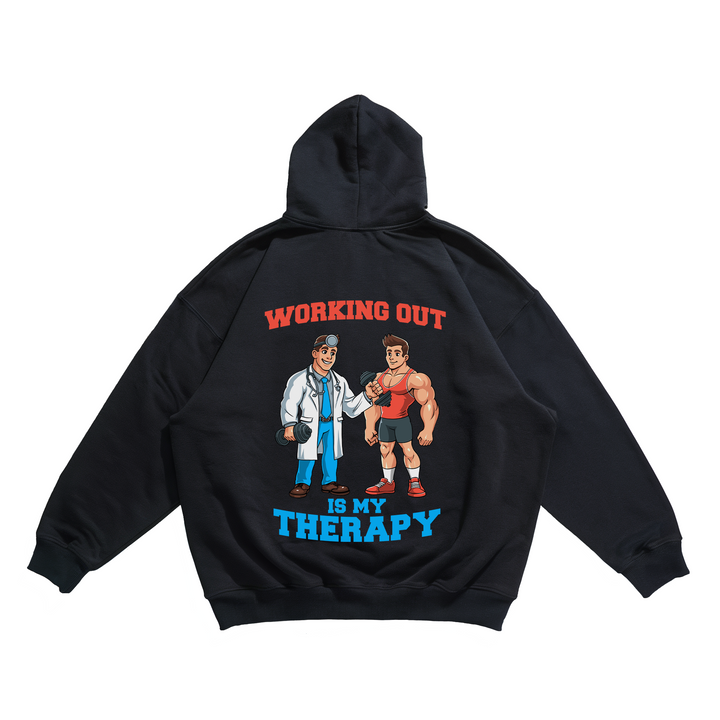 Working Out -  Oversize Hoodie Backprint